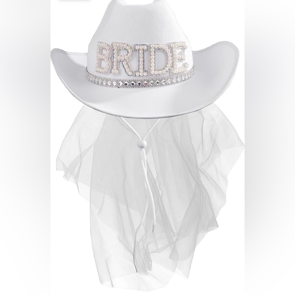 Bride cowgirl hat!